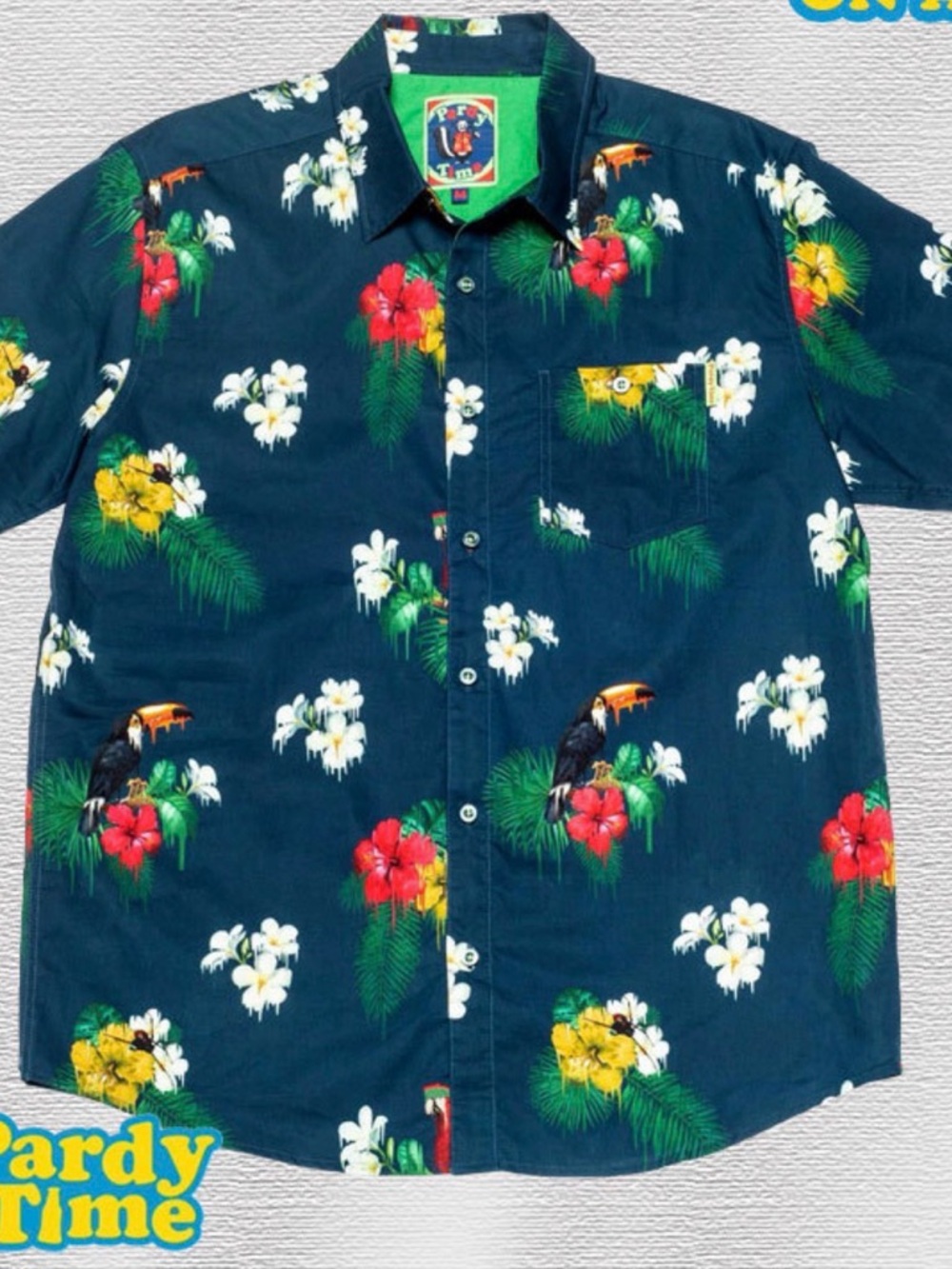 Pardy Time - On Acid Button Up - Mens XL - Picture 3 of 9